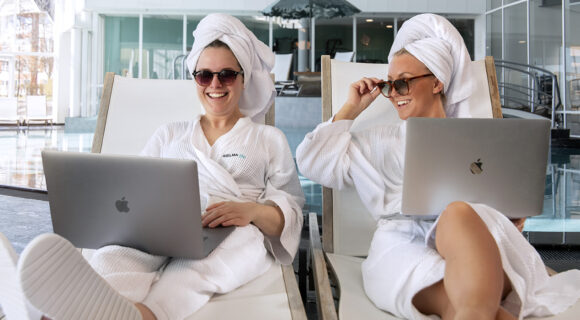 Plugga på spa